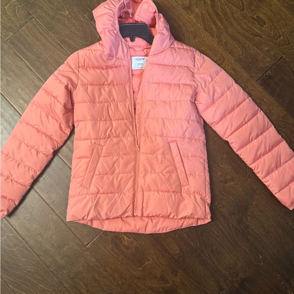 Old Navy Coral Puffer Jacket for Kids